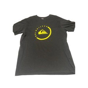 Quiksilver Logo Regular Fit T-Shirt, Dark Grey, Large/Grande